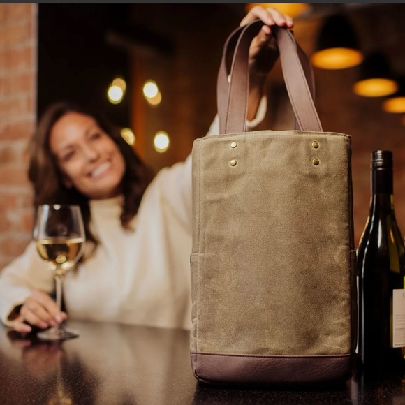 LEGACY - a Picnic Time Brand, 2 Bottle Insulated Wine Bag Cooler Good Condition - Picture 1 of 13